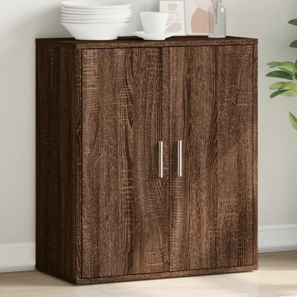 Buffet chêne marron 79x38x80 cm bois d’ingénierie - Buffets & bahuts