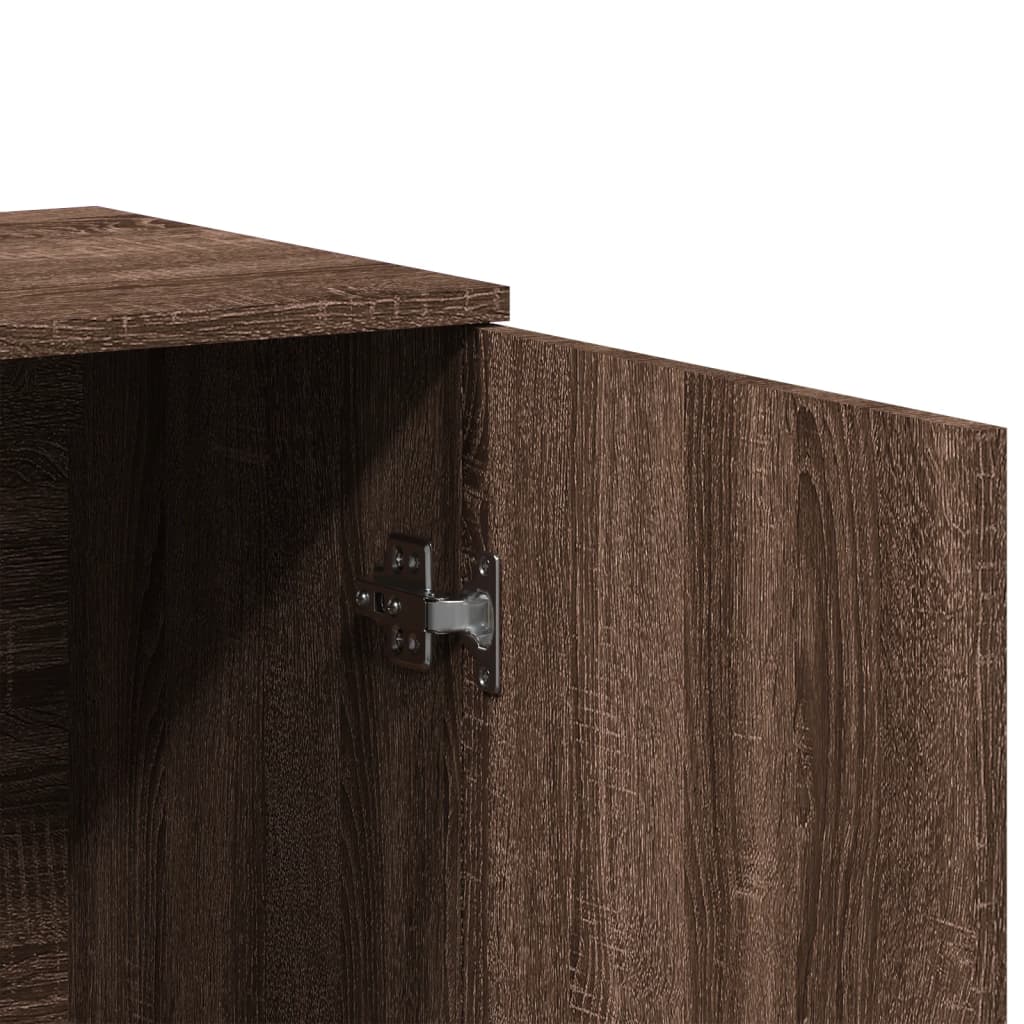 Buffet chêne marron 79x38x80 cm bois d’ingénierie - Buffets & bahuts