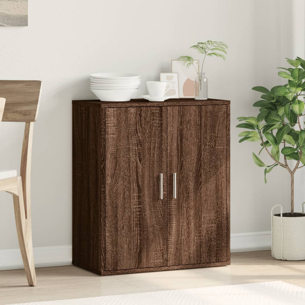 Buffet chêne marron 79x38x80 cm bois d’ingénierie - Buffets & bahuts