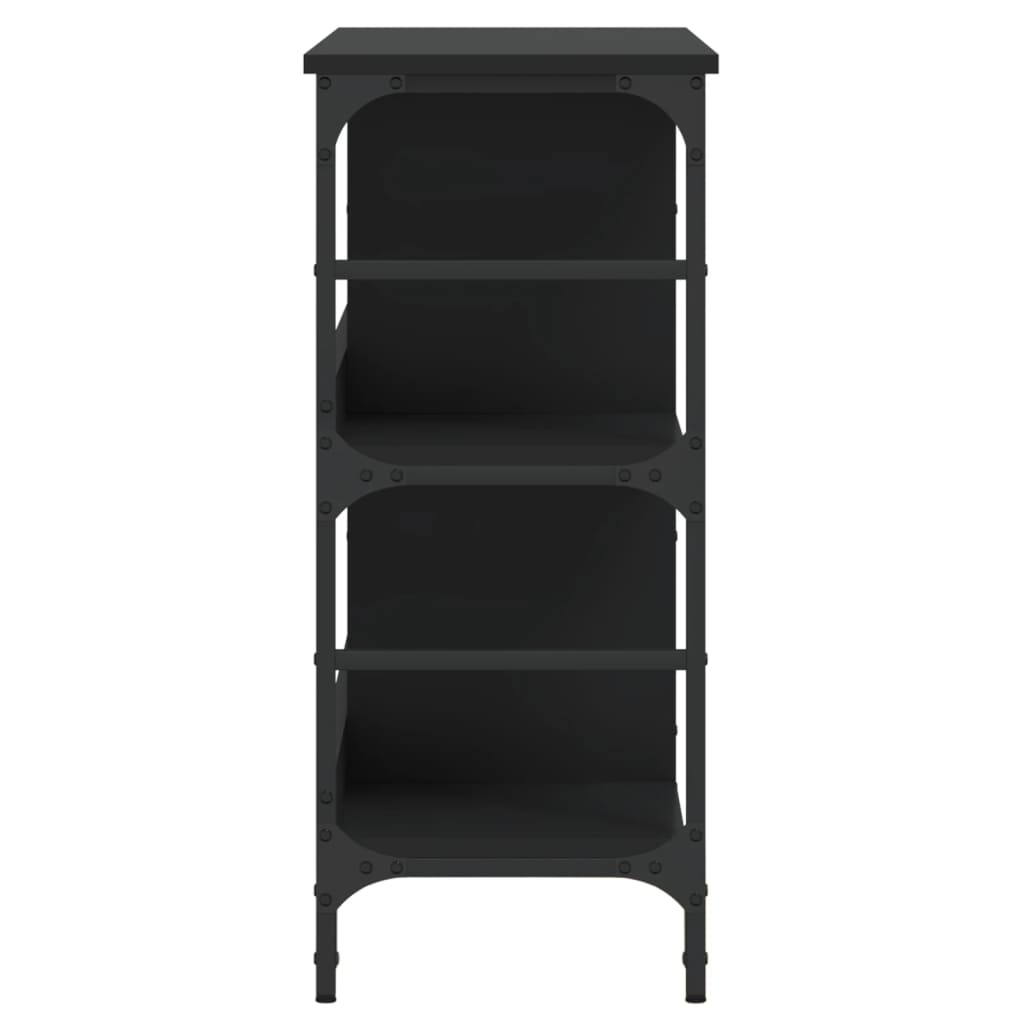 Buffet noir 102x32x73,5 cm bois d’ingénierie - Buffets & bahuts