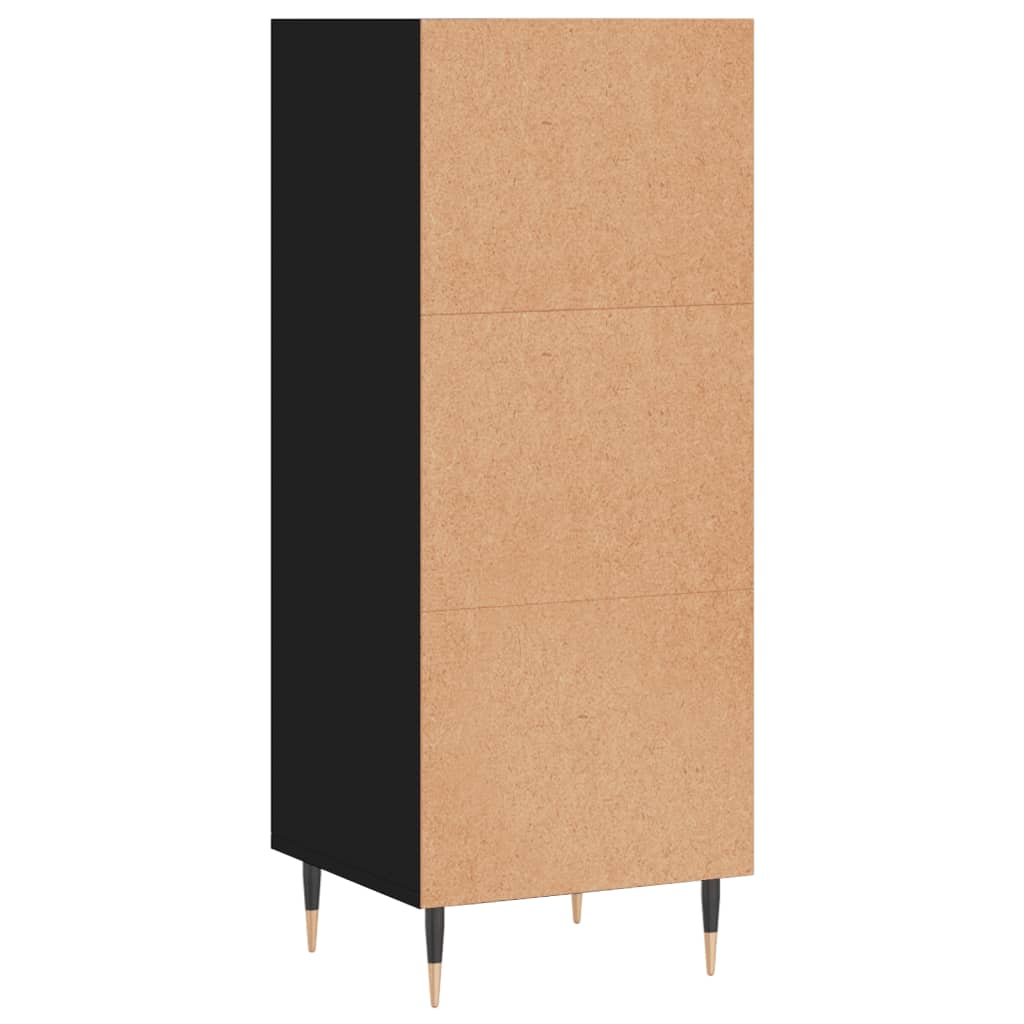 Buffet noir 34,5x32,5x90 cm bois d’ingénierie - Buffets & bahuts
