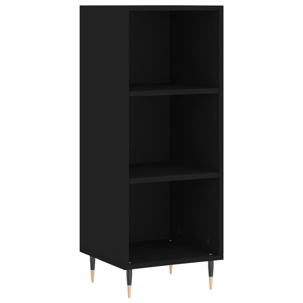 Buffet noir 34,5x32,5x90 cm bois d’ingénierie - Buffets & bahuts