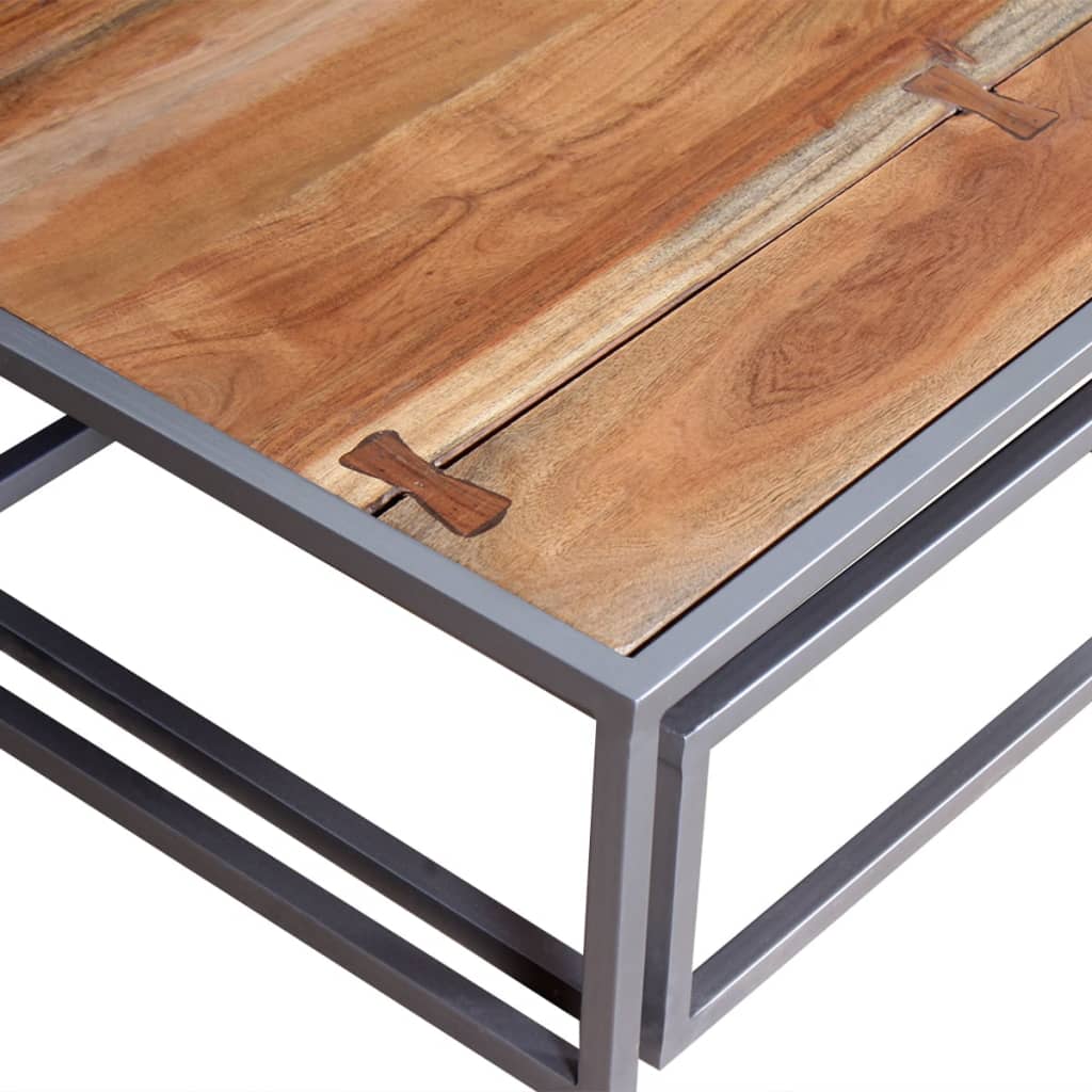 Ensemble de table basse 2 pièces Bois d’acacia massif - Tables basses