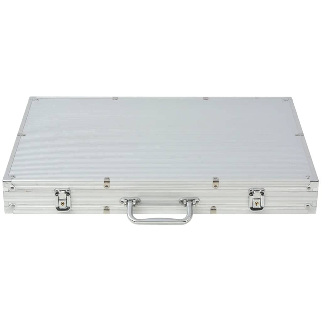 Jeu de poker avec 1000 jetons Aluminium - Jetons & malettes de poker