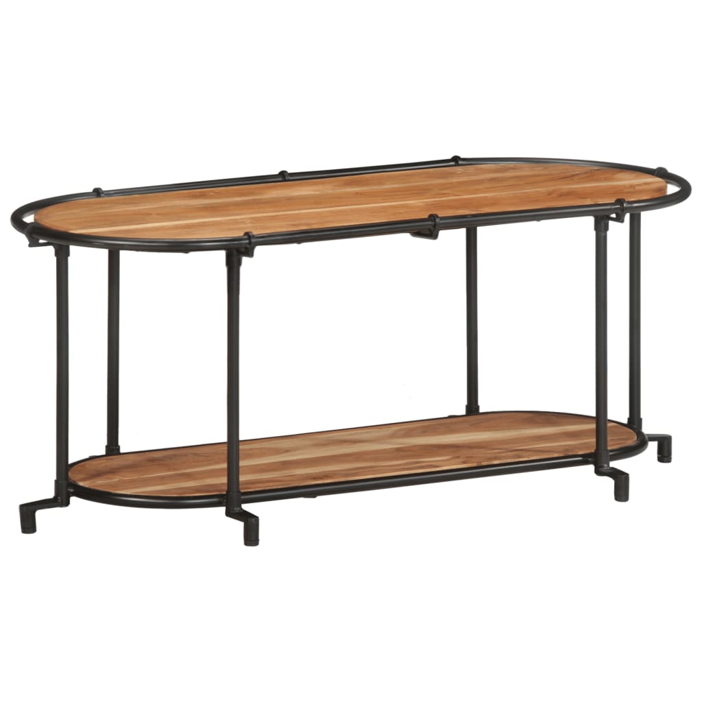 Meuble TV 100x42x40 cm bois d’acacia massif - Fixations & meubles de rangement multimédia