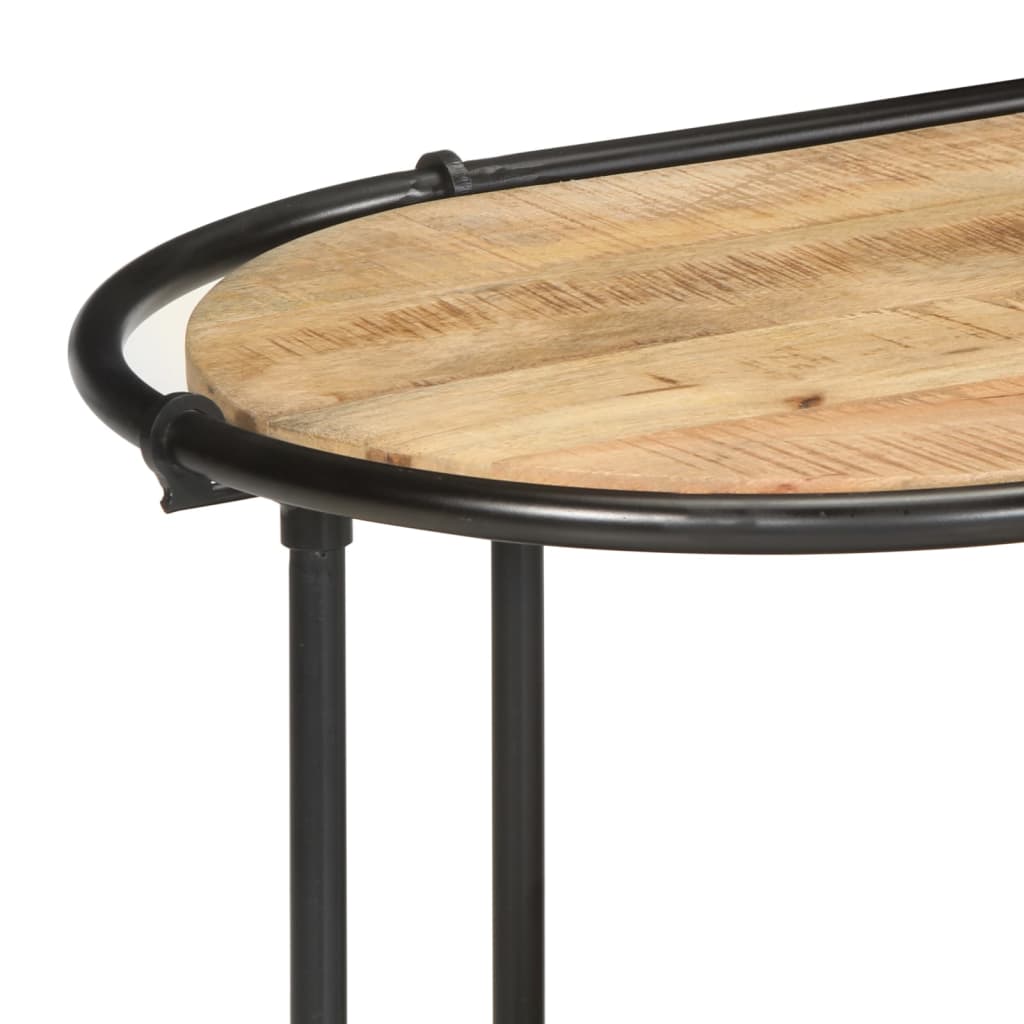 Meuble TV 100x42x40 cm bois massif de manguier brut - Fixations & meubles de rangement multimédia