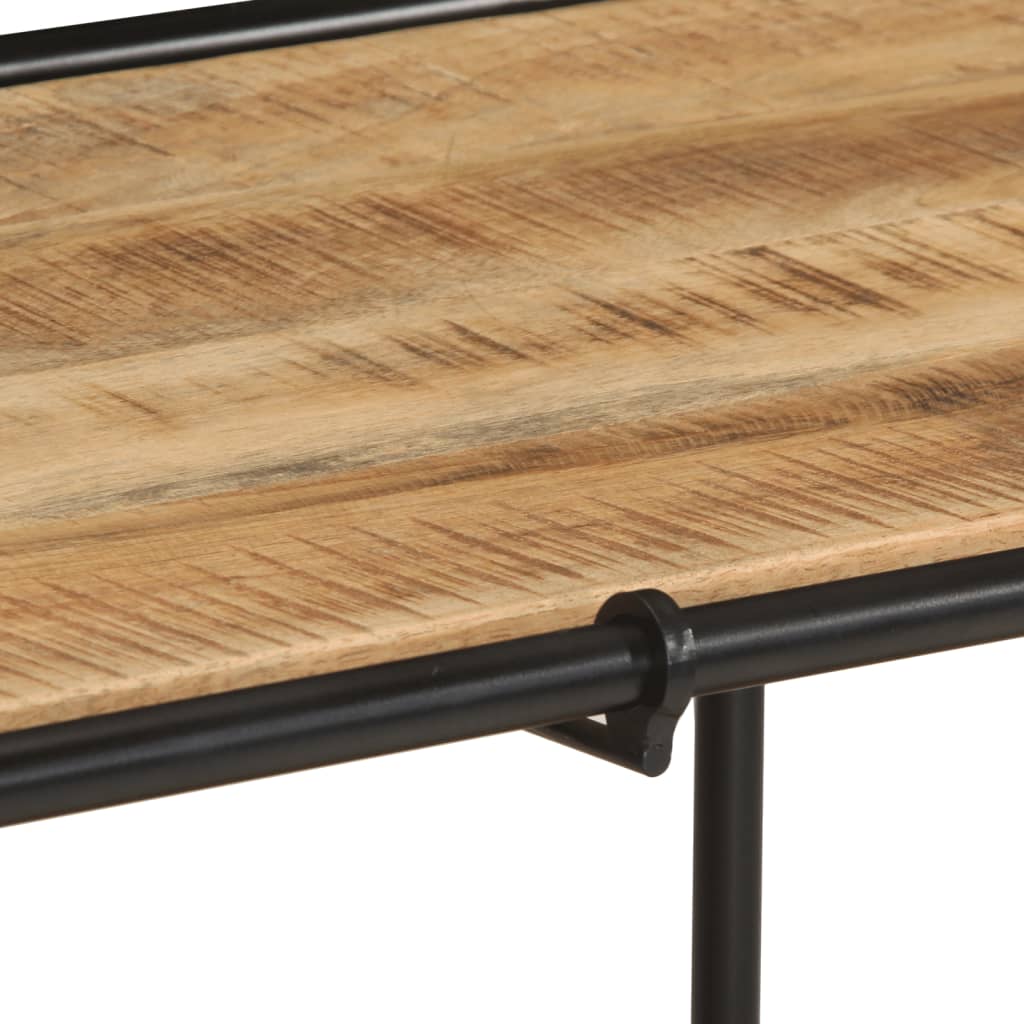 Meuble TV 100x42x40 cm bois massif de manguier brut - Fixations & meubles de rangement multimédia