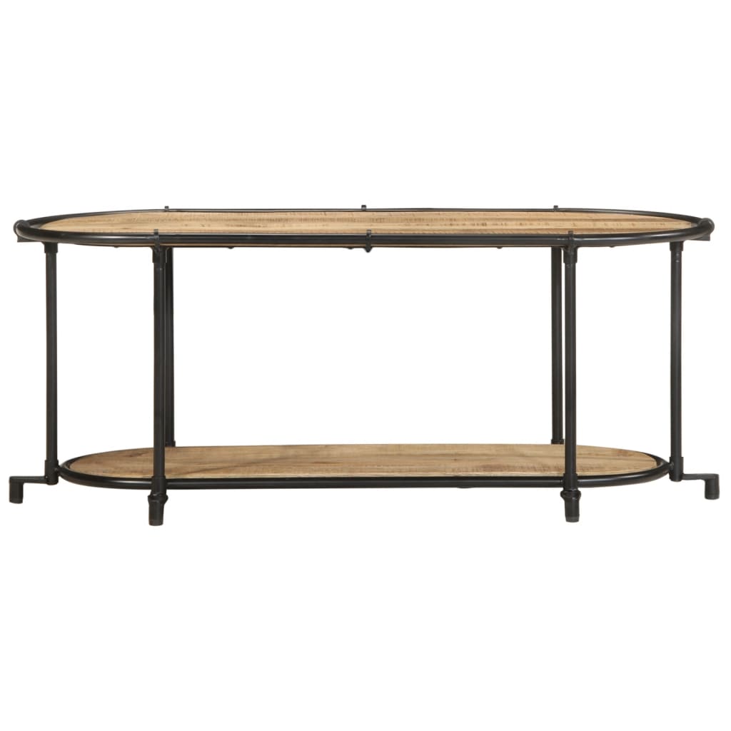 Meuble TV 100x42x40 cm bois massif de manguier brut - Fixations & meubles de rangement multimédia