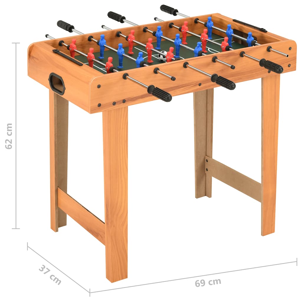 Mini table de football 69x37x62 cm Érable - Tables de baby-foot