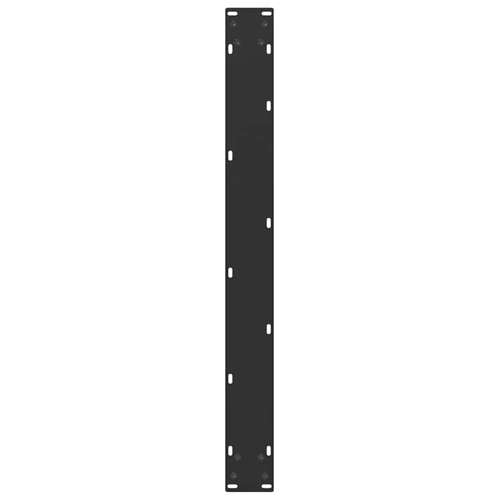 Pieds de table à manger forme de U 2 pcs noir 80x(72-73) cm - Pieds de table