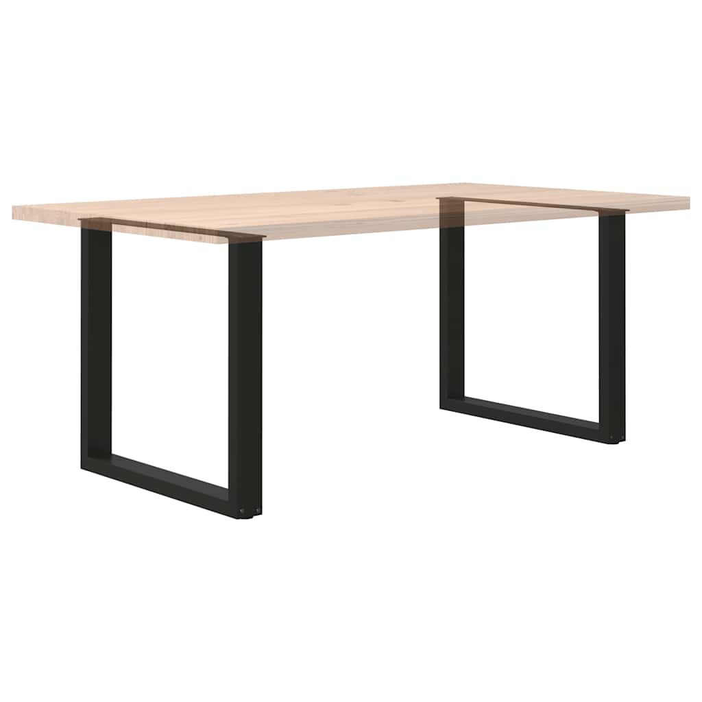 Pieds de table à manger forme de U 2 pcs noir 80x(72-73) cm - Pieds de table