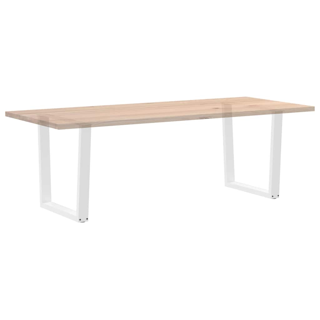 Pieds de table à manger forme de V 2 pcs blanc 80x(72-73,3) cm - Pieds de table
