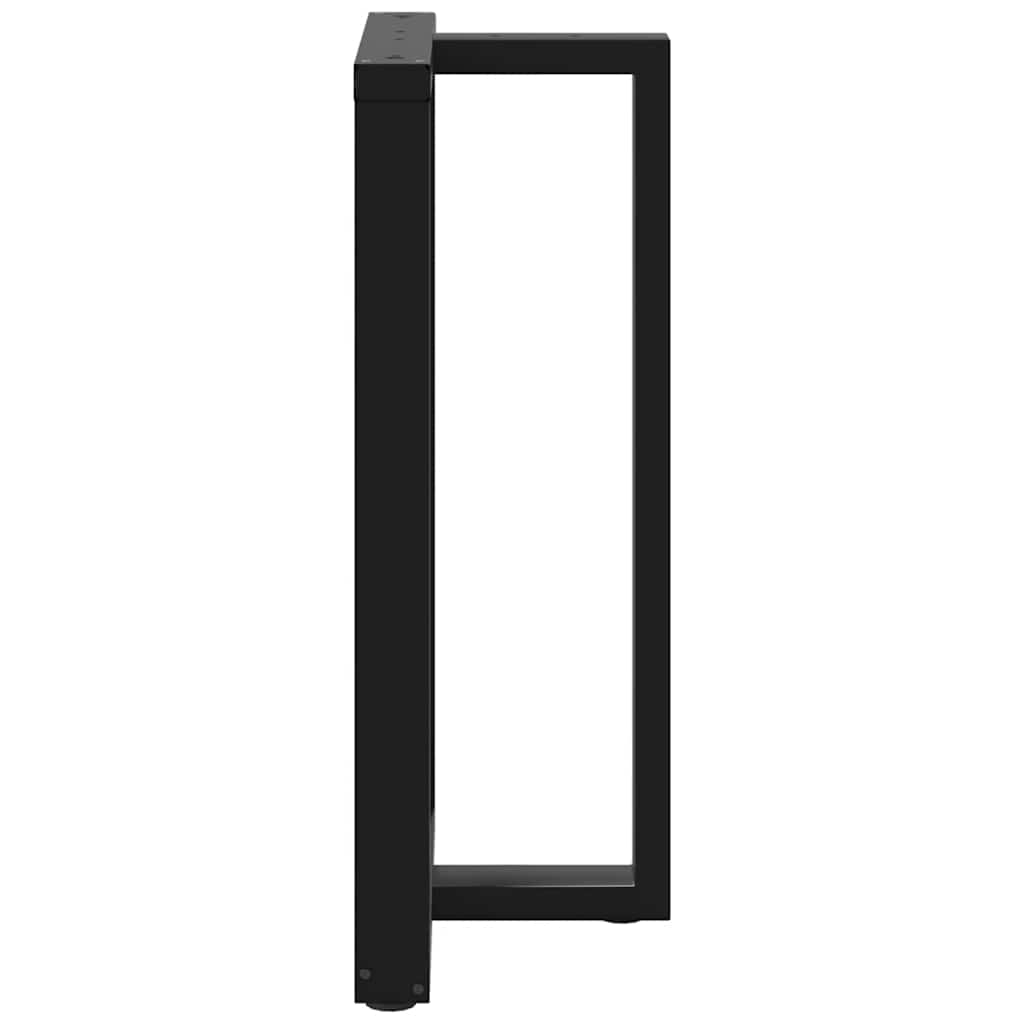 Pieds de table de bar forme de T 2 pcs noir 60x35x(100-101) cm - Pieds de table