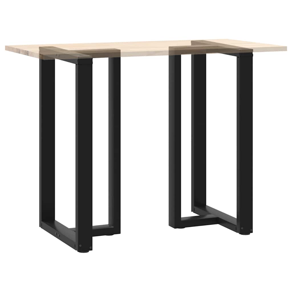 Pieds de table de bar forme de T 2 pcs noir 60x35x(100-101) cm - Pieds de table