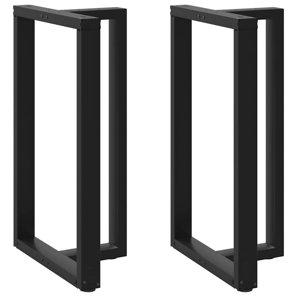 Pieds de table de bar forme de T 2 pcs noir 60x35x(100-101) cm - Pieds de table