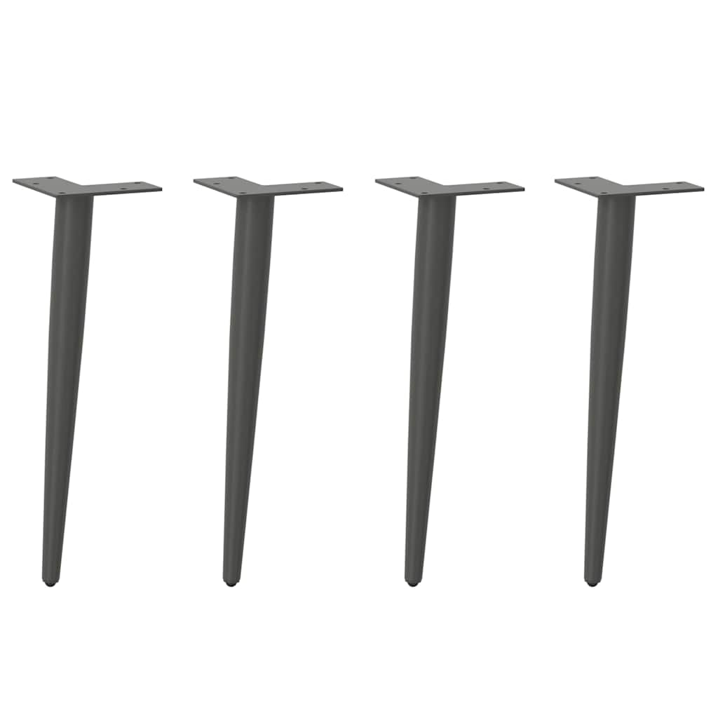 Pieds de table basse forme conique 4 pcs anthracite 30-31 cm - Pieds de table