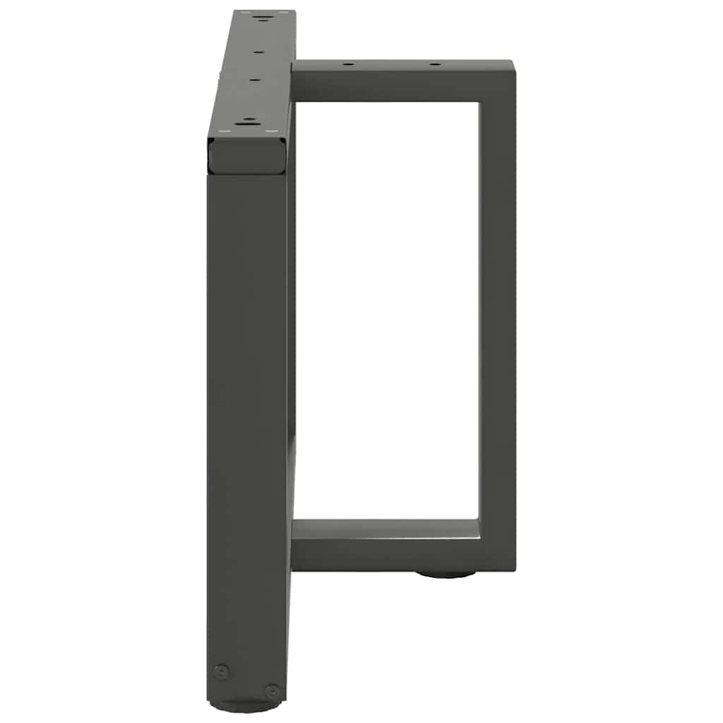 Pieds de table basse forme de T 2pcs anthracite 60x25x(42-43)cm - Pieds de table