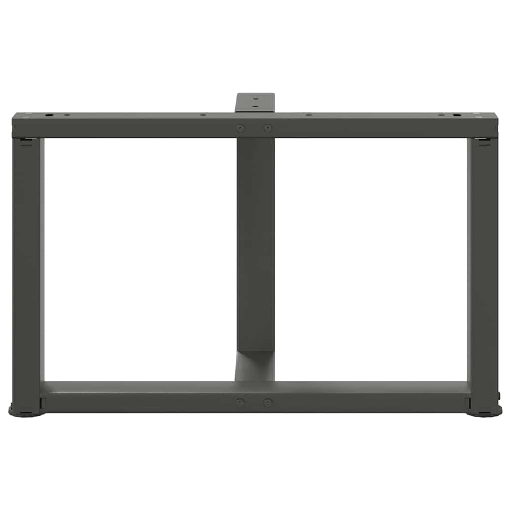 Pieds de table basse forme de T 2pcs anthracite 60x25x(42-43)cm - Pieds de table