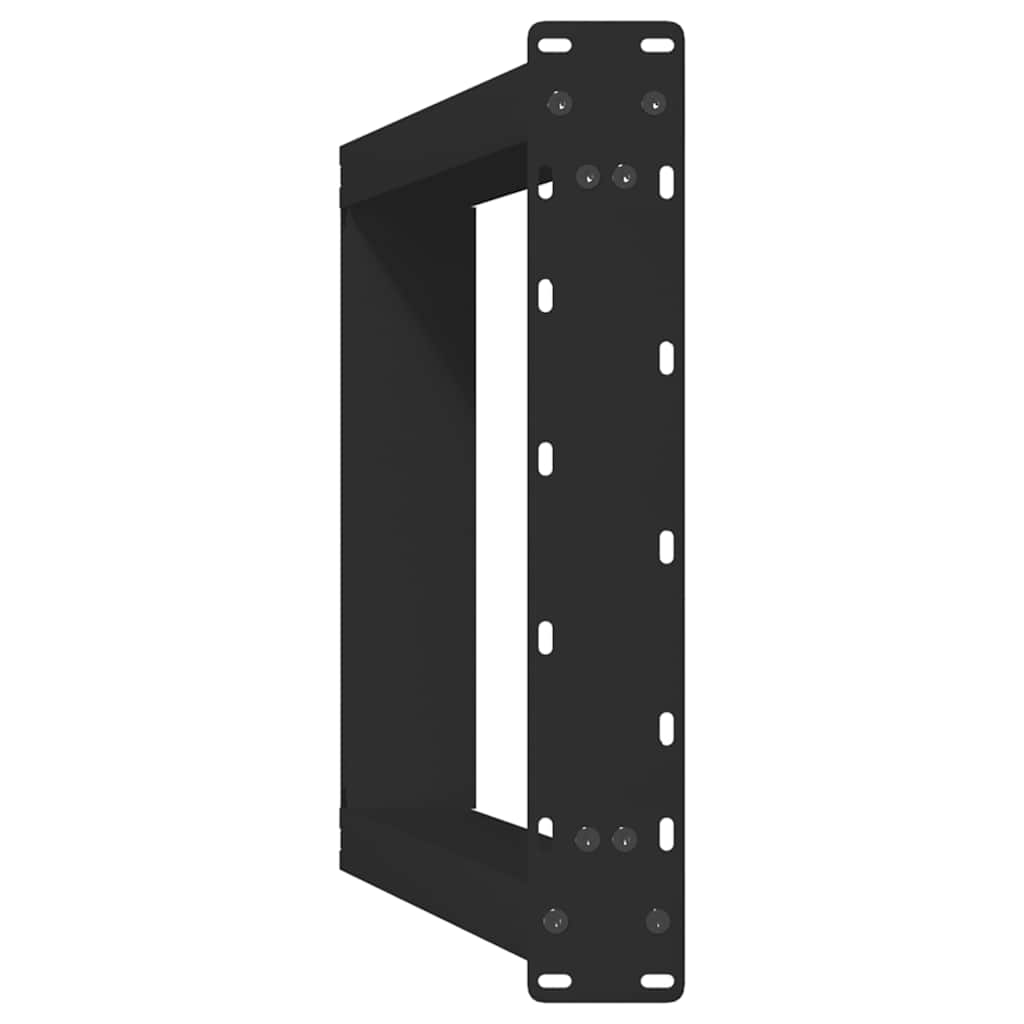 Pieds de table console forme de U 2 pcs noir 38x(72-73)cm acier - Pieds de table