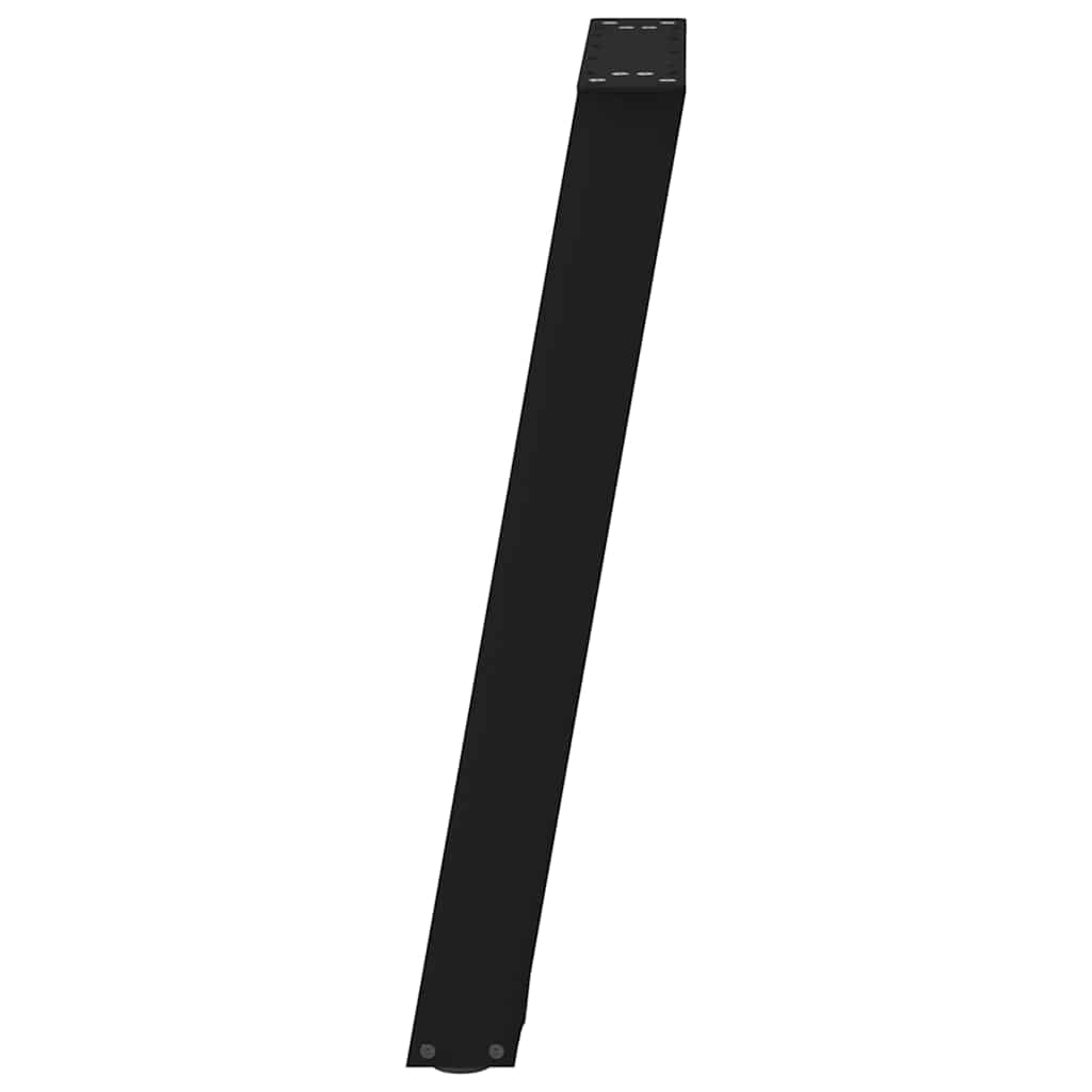 Pieds de table console forme de U 2 pcs noir 38x(72-73)cm acier - Pieds de table