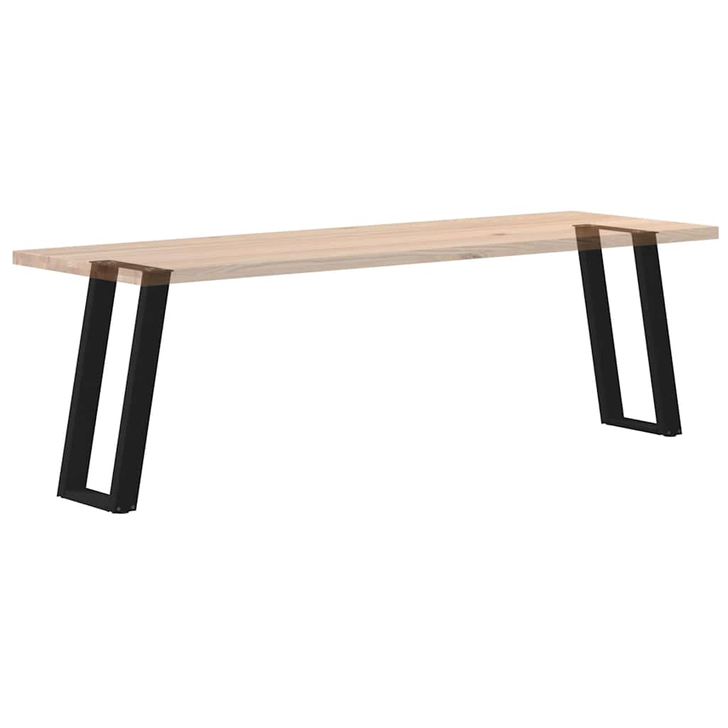 Pieds de table console forme de U 2 pcs noir 38x(72-73)cm acier - Pieds de table
