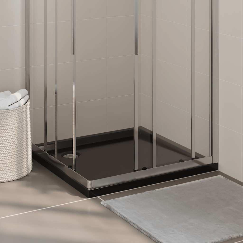 Receveur de douche carré ABS Noir 80x80 cm - Bacs de douche