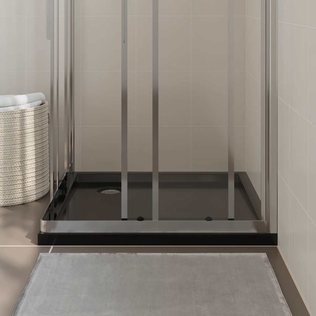 Receveur de douche carré ABS Noir 80x80 cm - Bacs de douche
