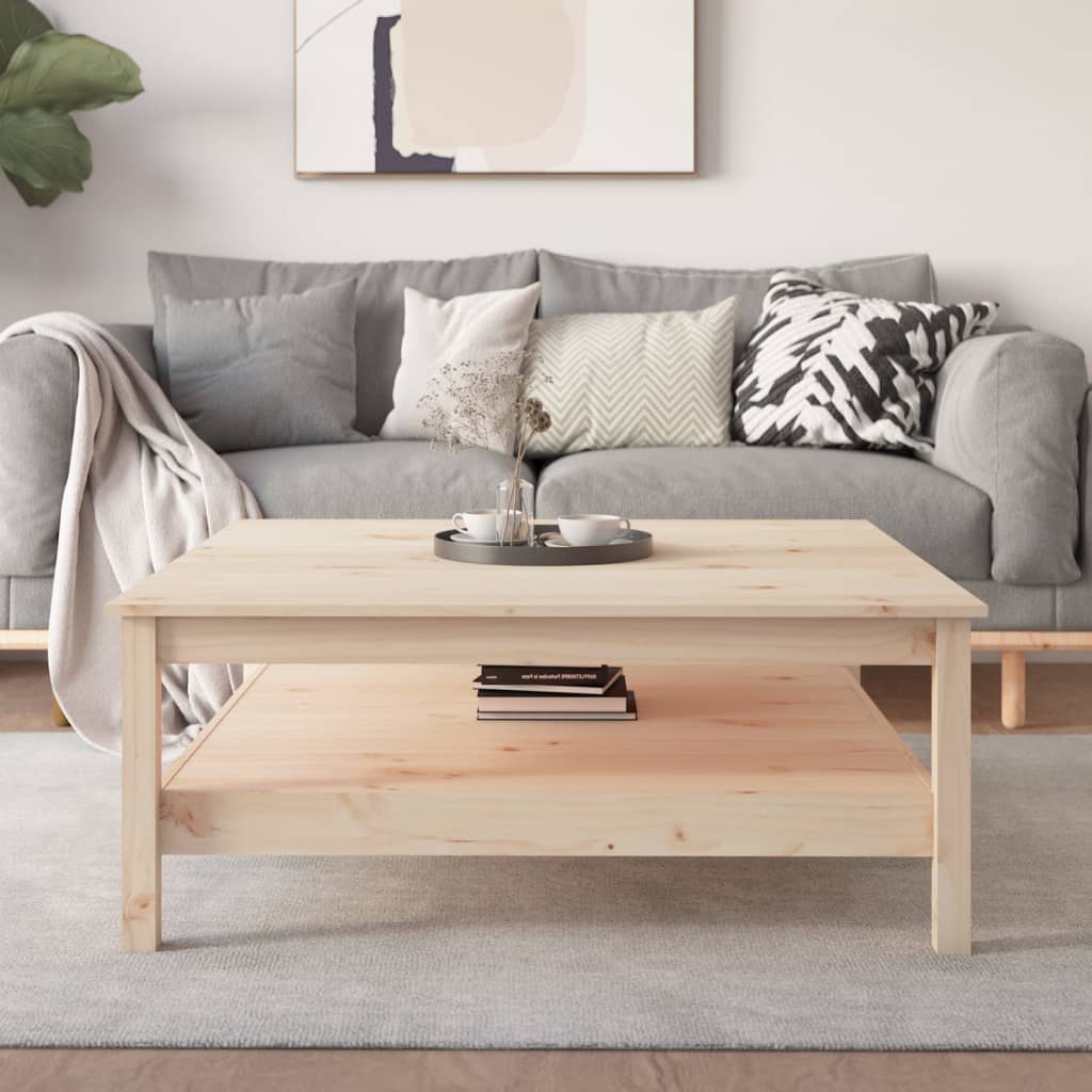 Table basse 100x100x40 cm Bois massif de pin - Tables basses