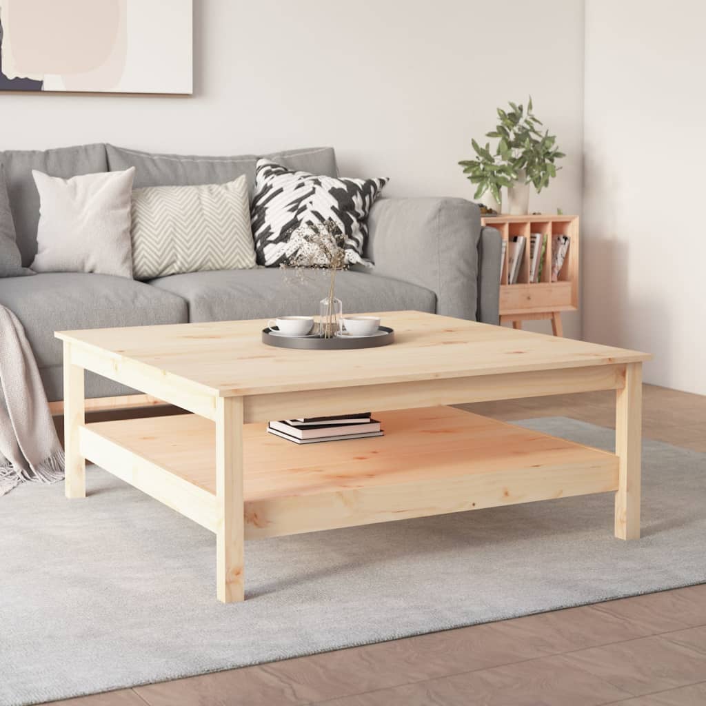 Table basse 100x100x40 cm Bois massif de pin - Tables basses