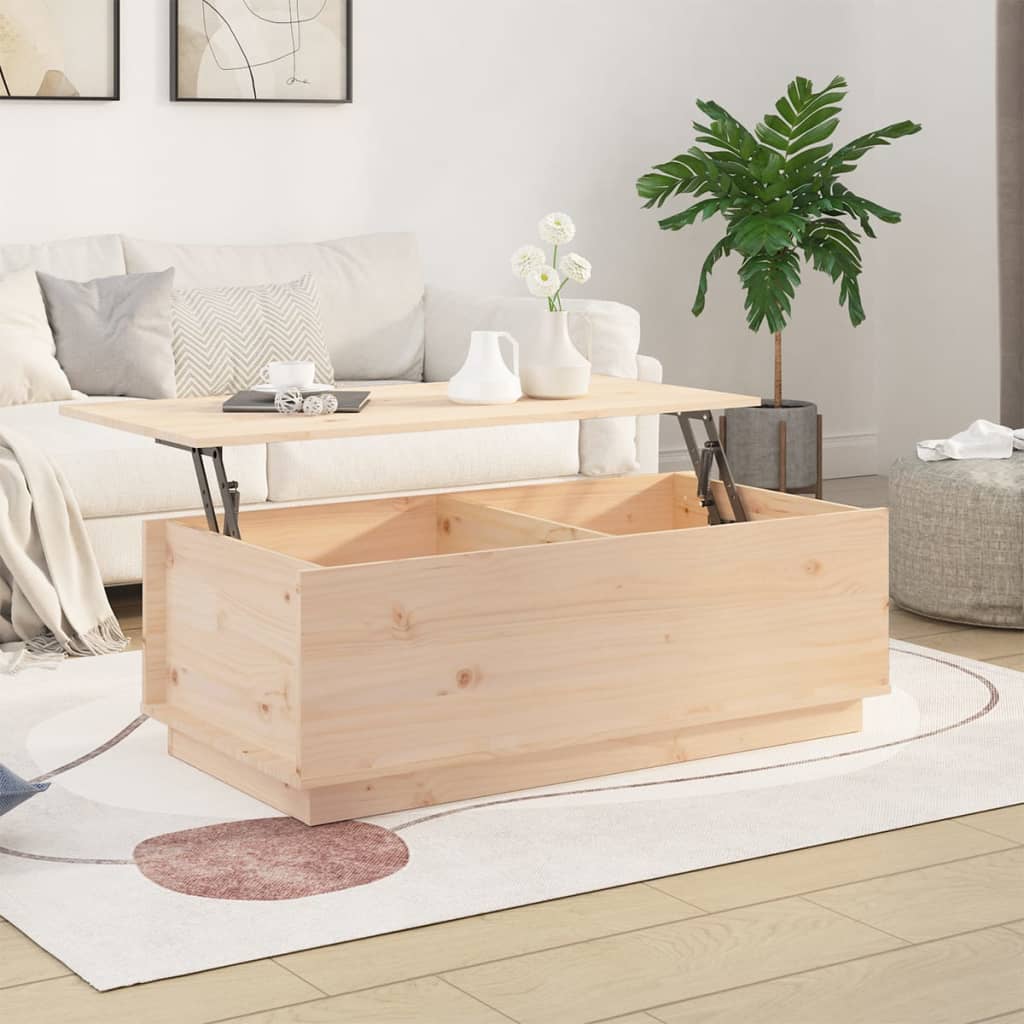Table basse 100x50x35 cm Bois massif de pin - Tables basses