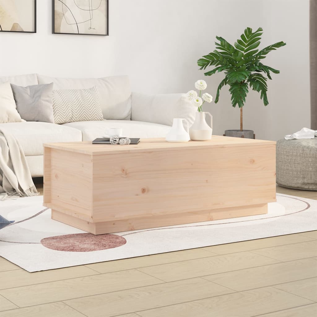 Table basse 100x50x35 cm Bois massif de pin - Tables basses