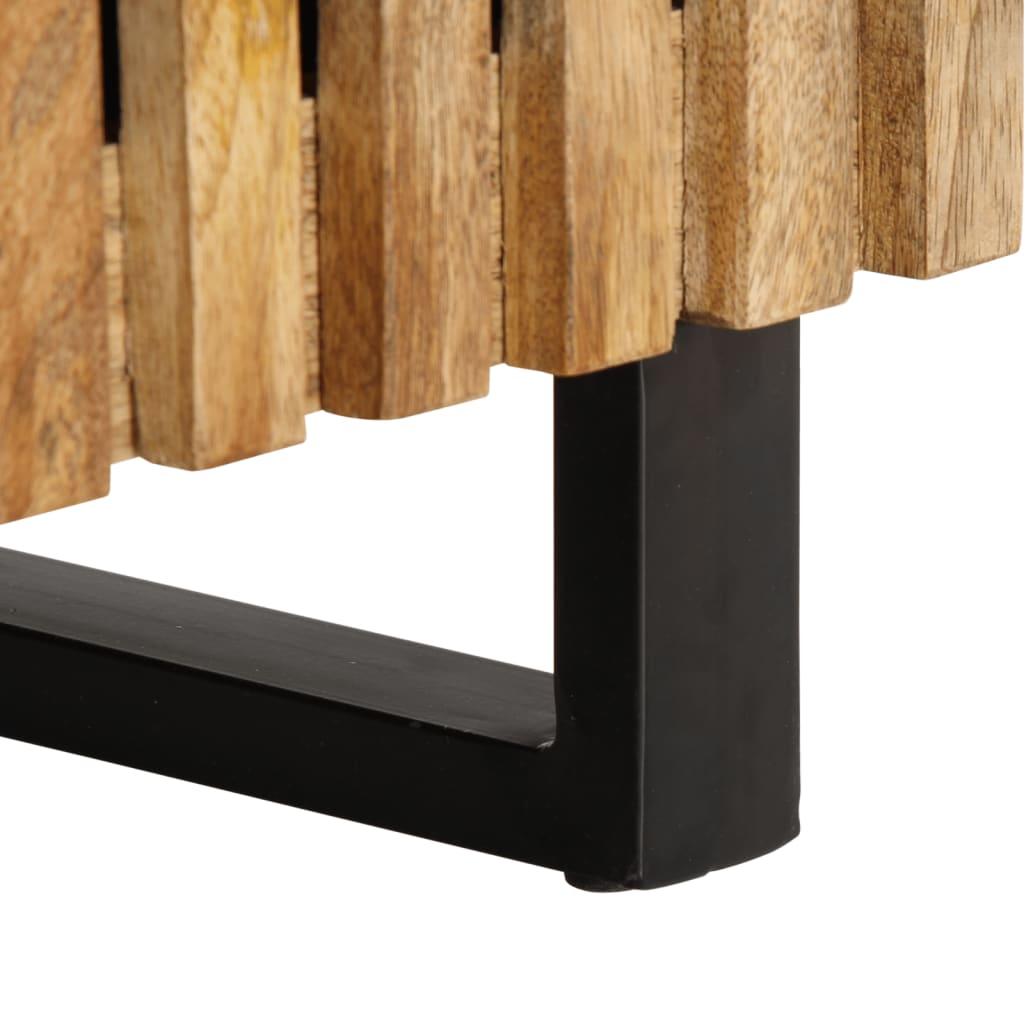 Table basse 100x55x40 cm bois de manguier massif brut - Tables basses