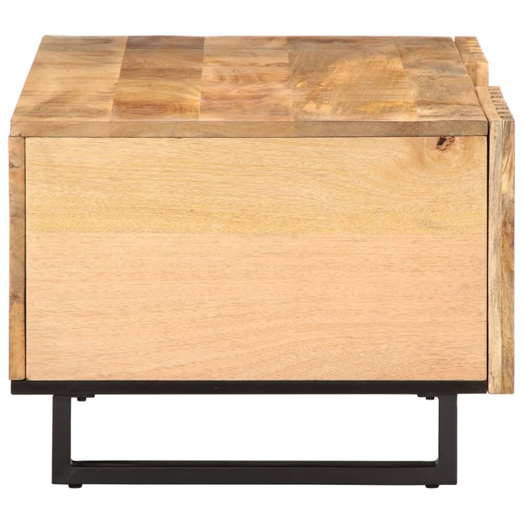 Table basse 100x55x40 cm bois de manguier massif brut - Tables basses