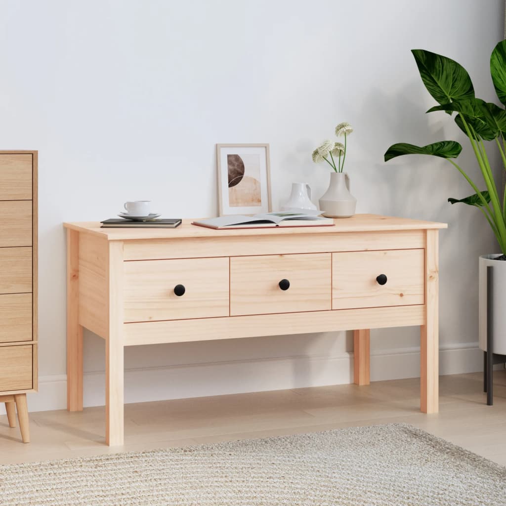 Table basse 102x49x55 cm Bois massif de pin - Tables basses