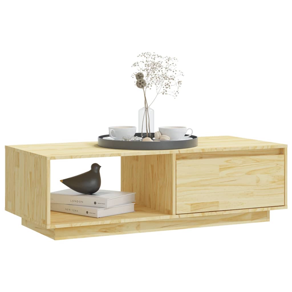 Table basse 110x50x33,5 cm bois de pin massif - Tables basses