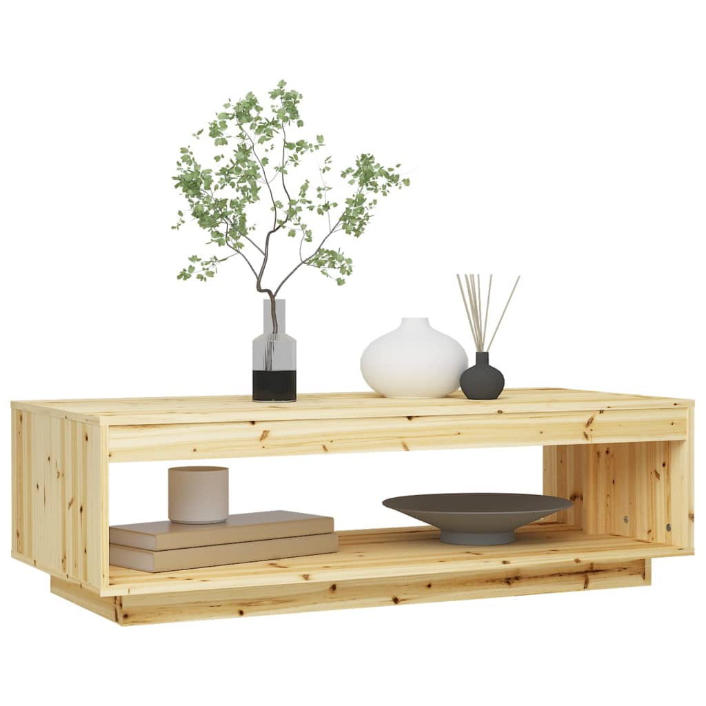 Table basse 110x50x33,5 cm bois de sapin massif - Tables basses
