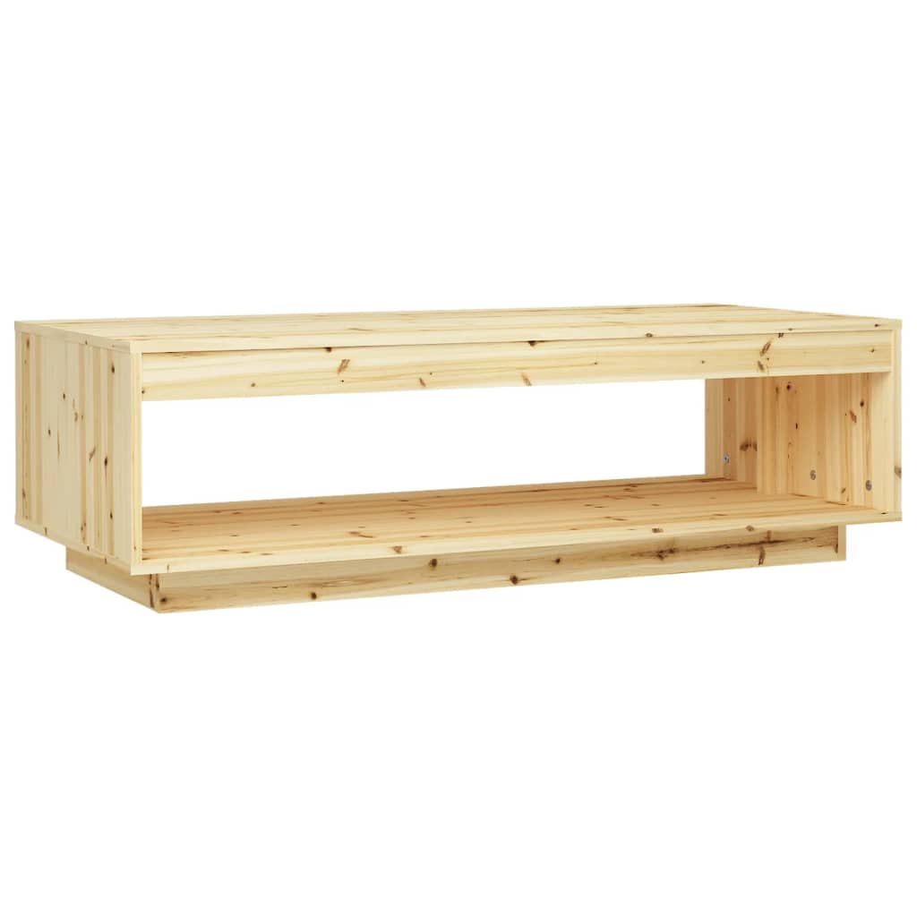Table basse 110x50x33,5 cm bois de sapin massif - Tables basses