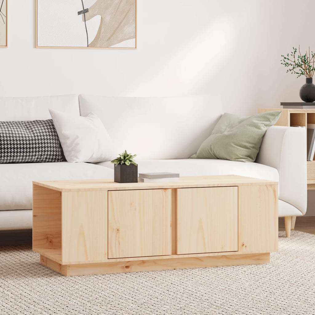 Table basse 110x50x40 cm Bois massif de pin - Tables basses