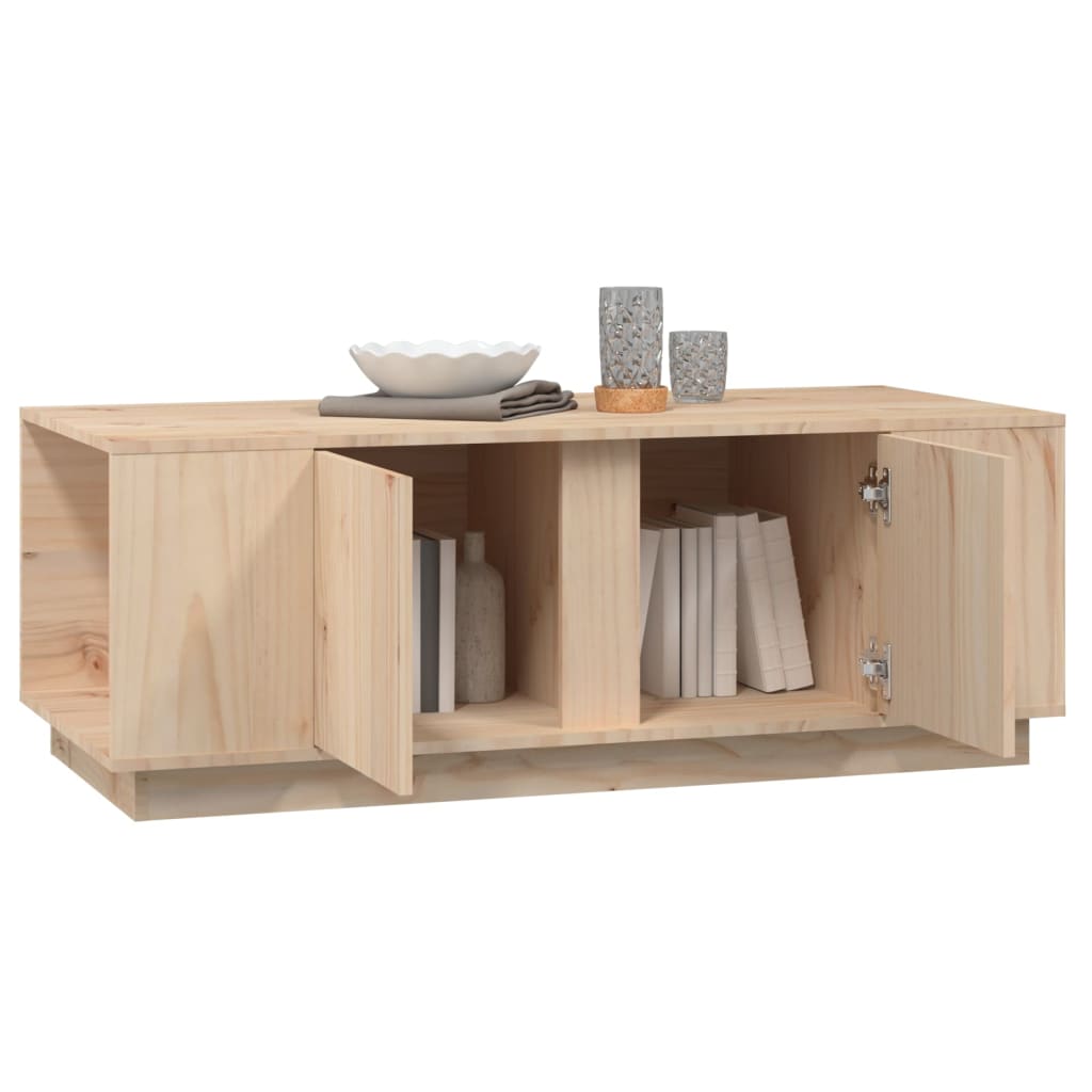 Table basse 110x50x40 cm Bois massif de pin - Tables basses