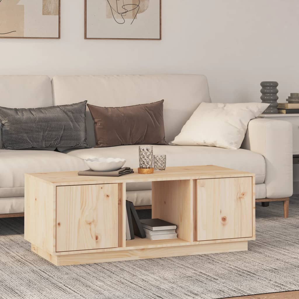 Table basse 110x50x40 cm Bois massif de pin - Tables basses