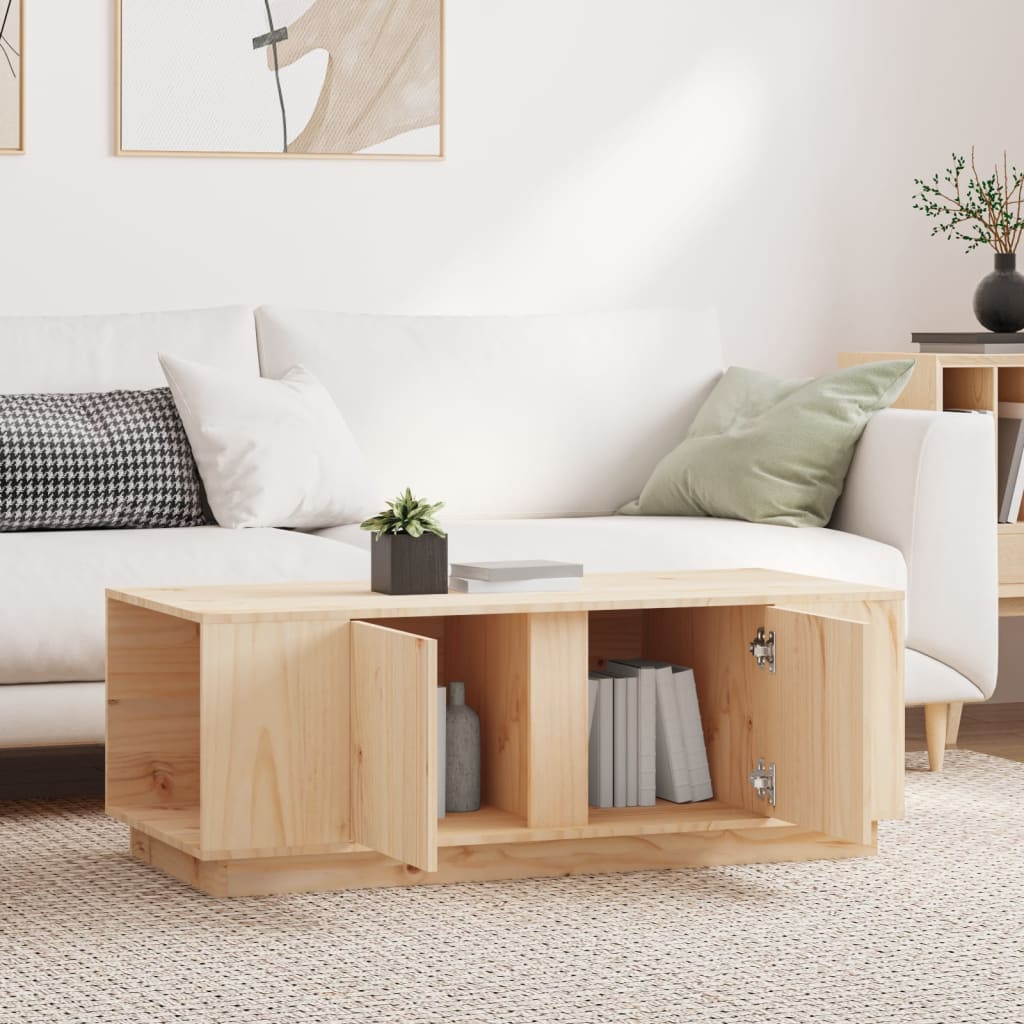 Table basse 110x50x40 cm Bois massif de pin - Tables basses