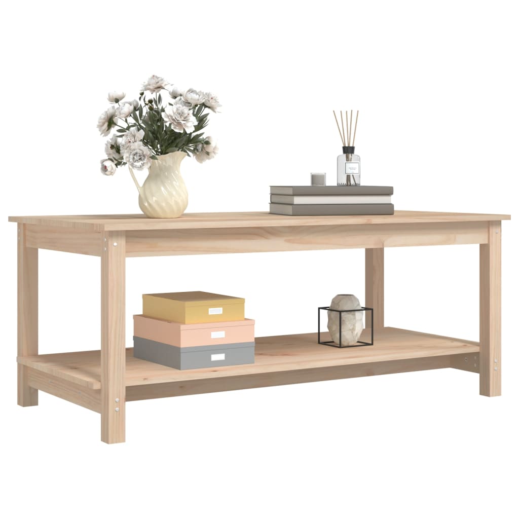 Table basse 110x55x45 cm Bois massif de pin - Tables basses