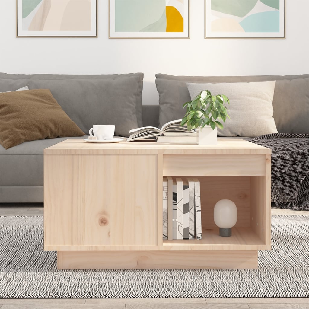 Table basse 60x61x32,5 cm Bois massif de pin - Tables basses