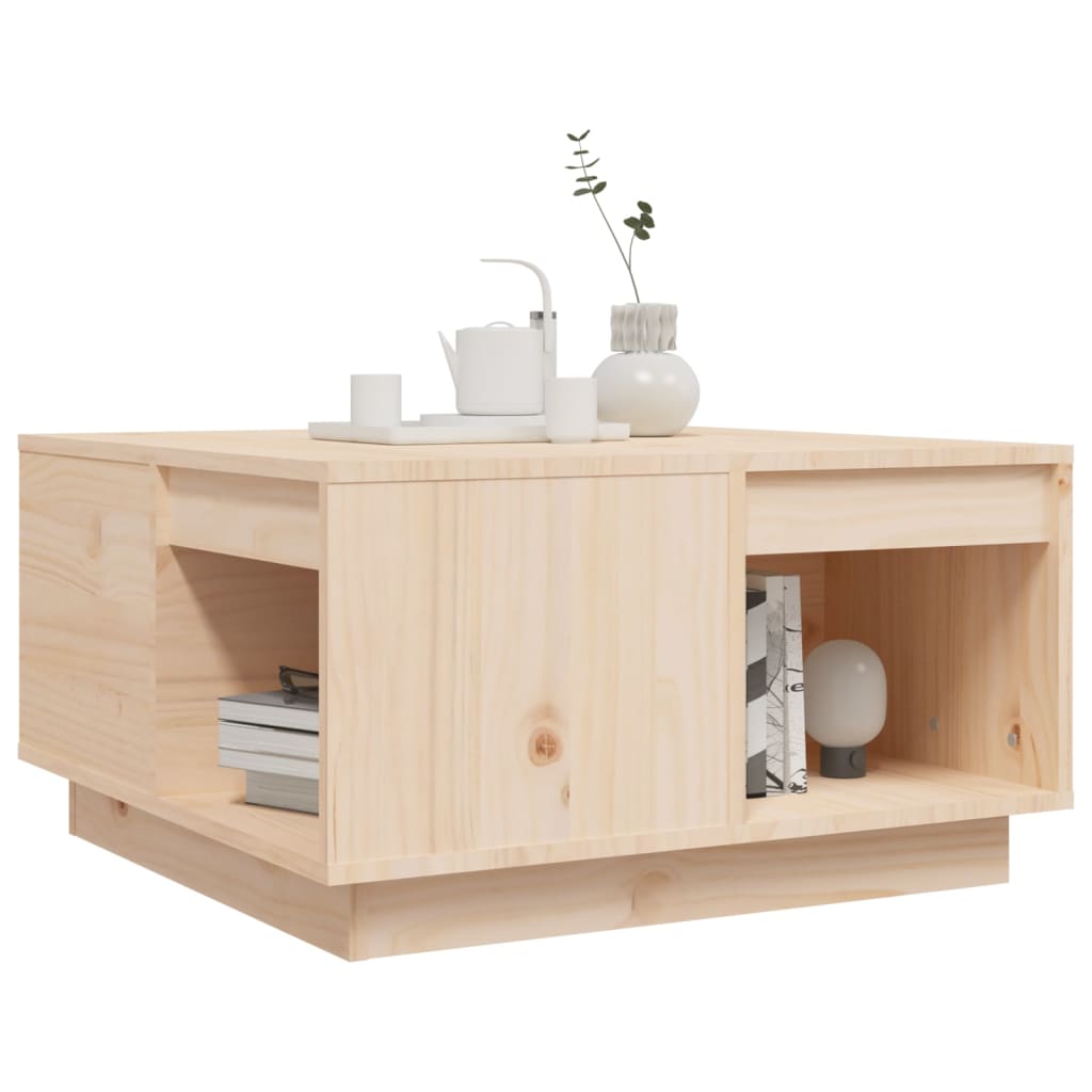 Table basse 60x61x32,5 cm Bois massif de pin - Tables basses