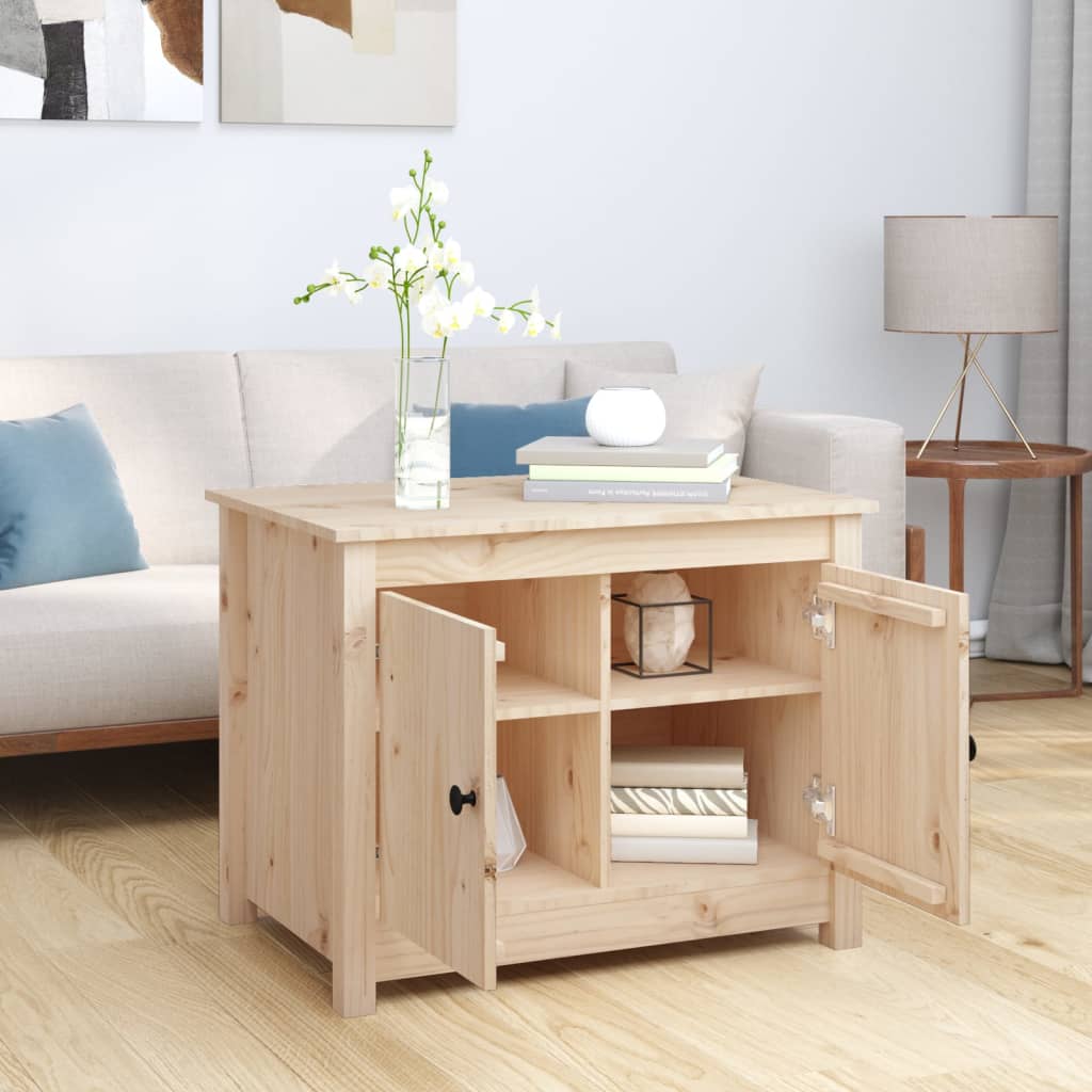 Table basse 71x49x55 cm Bois massif de pin - Tables basses