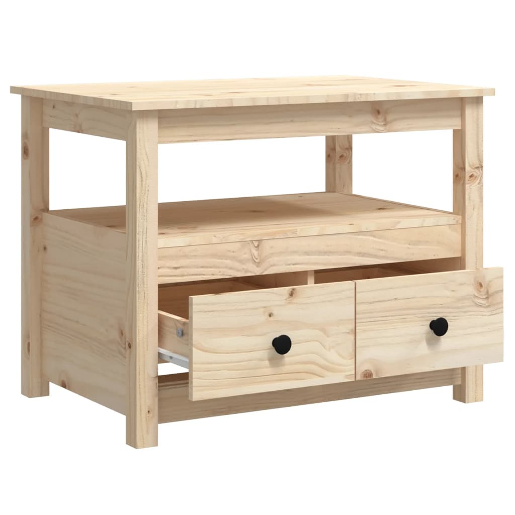 Table basse 71x49x55 cm Bois massif de pin - Tables basses
