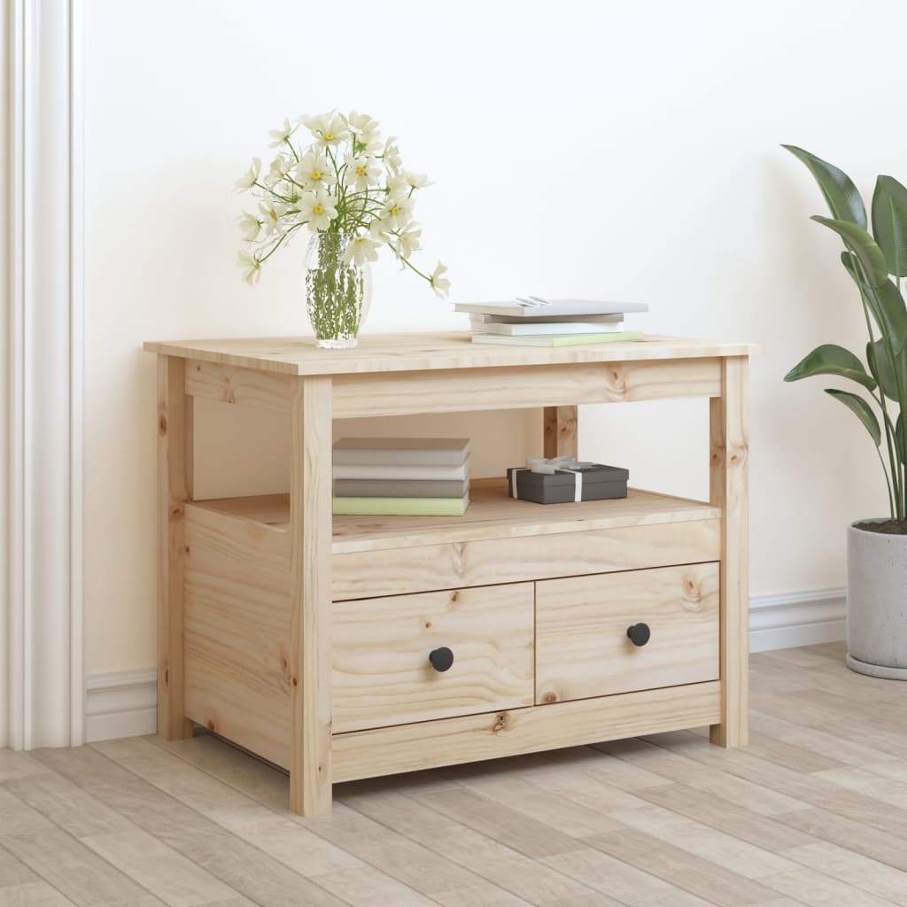 Table basse 71x49x55 cm Bois massif de pin - Tables basses