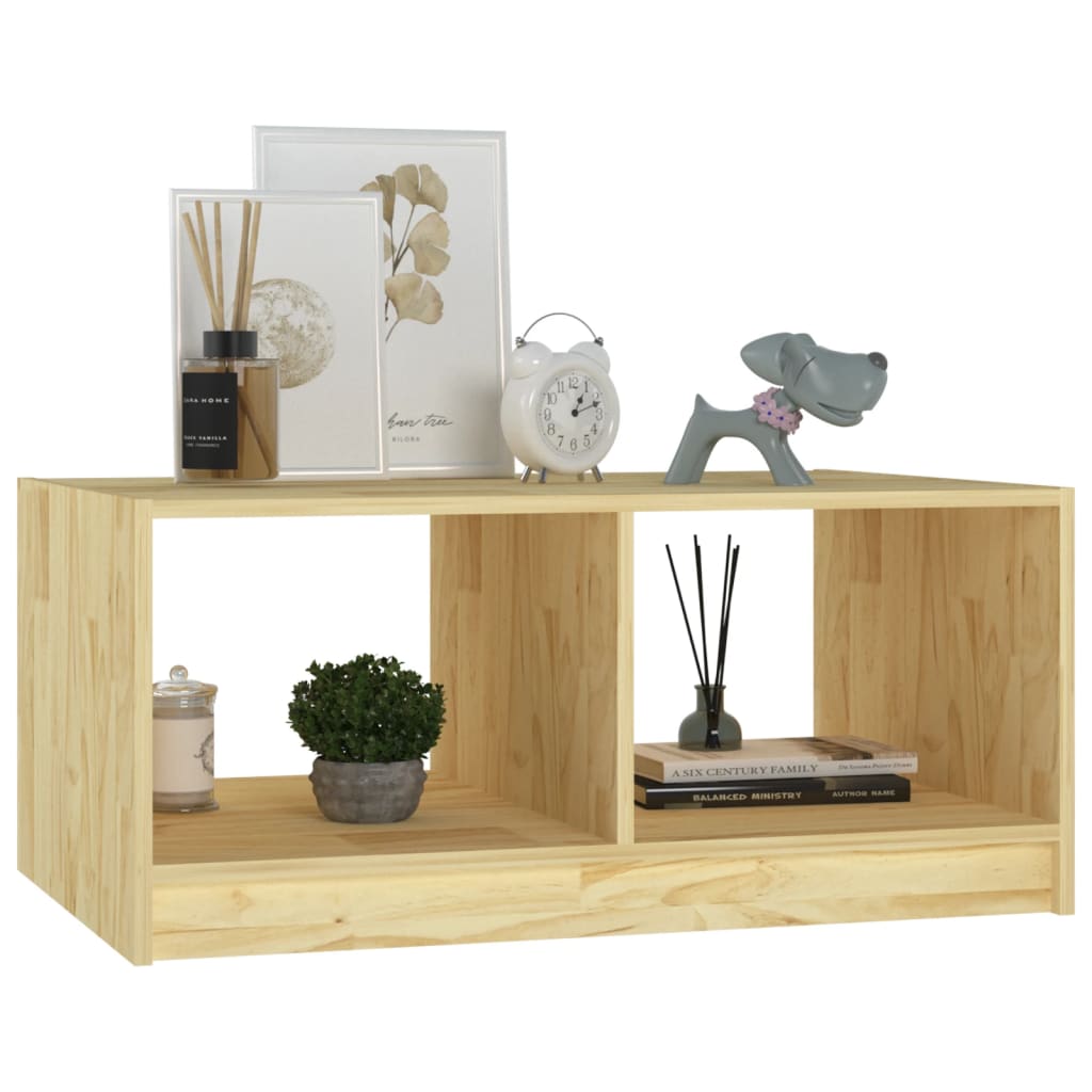 Table basse 75x50x33,5 cm Bois de pin massif - Tables basses