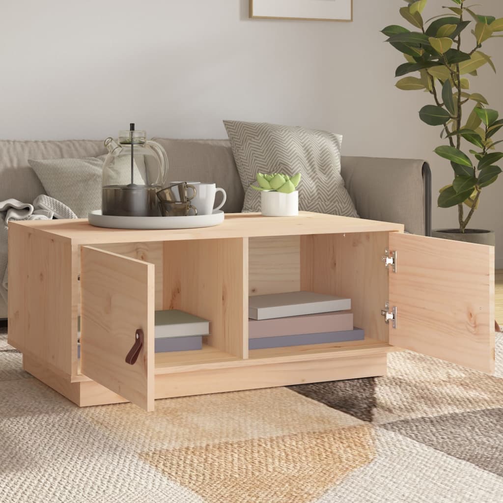 Table basse 80x50x35 cm Bois massif de pin - Tables basses