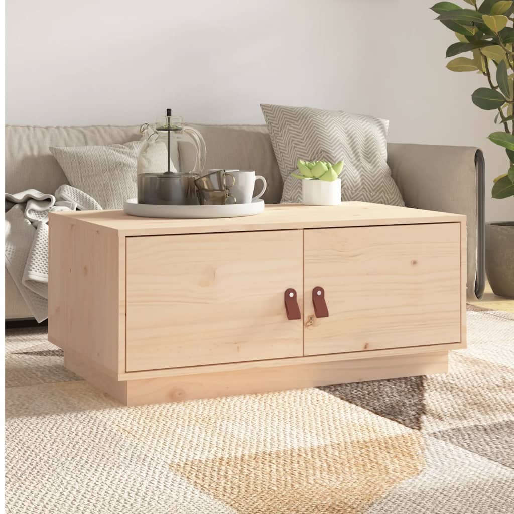 Table basse 80x50x35 cm Bois massif de pin - Tables basses